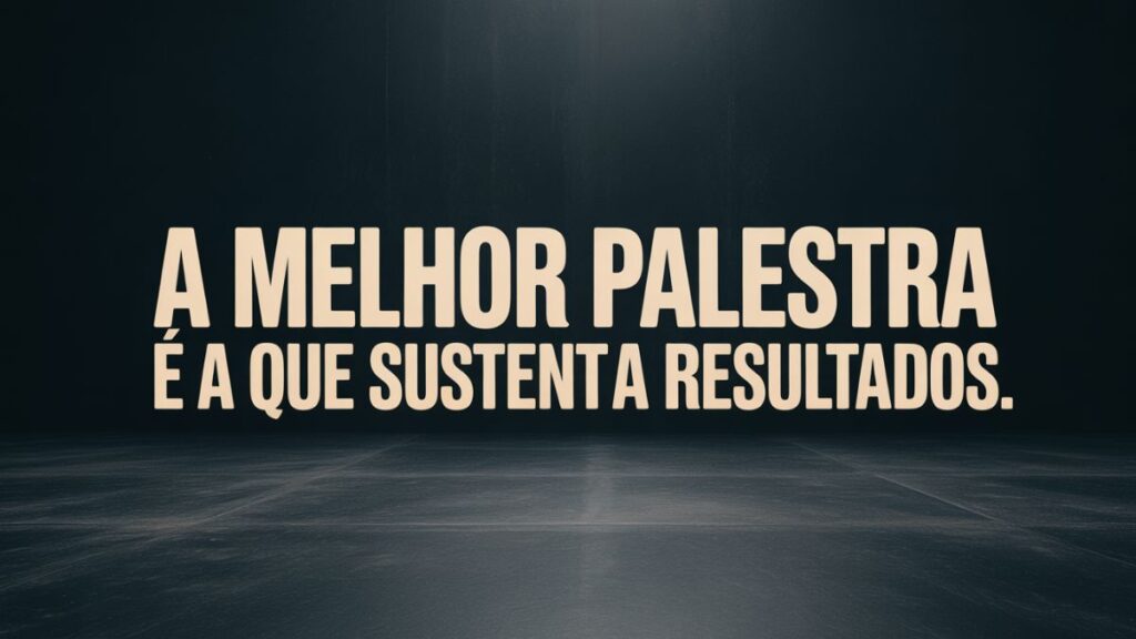 Imagem do artigo sobre a melhor palestra é a que gera ação