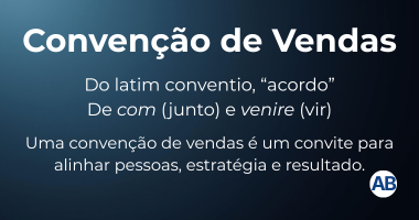 Convenção de vendas com equipe comercial reunida para alinhamento estratégico