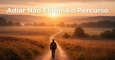 Caminho longo simbolizando a caminhada da experiência de vida.