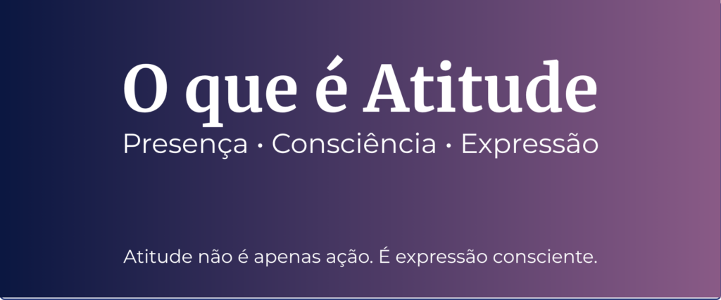 Artigo o que é atitude de Alexandre Bernardo