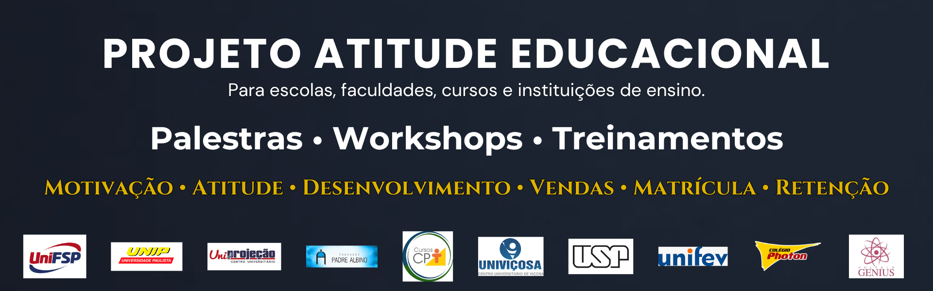 Projeto educacional para professores, alunos, gestores de educação